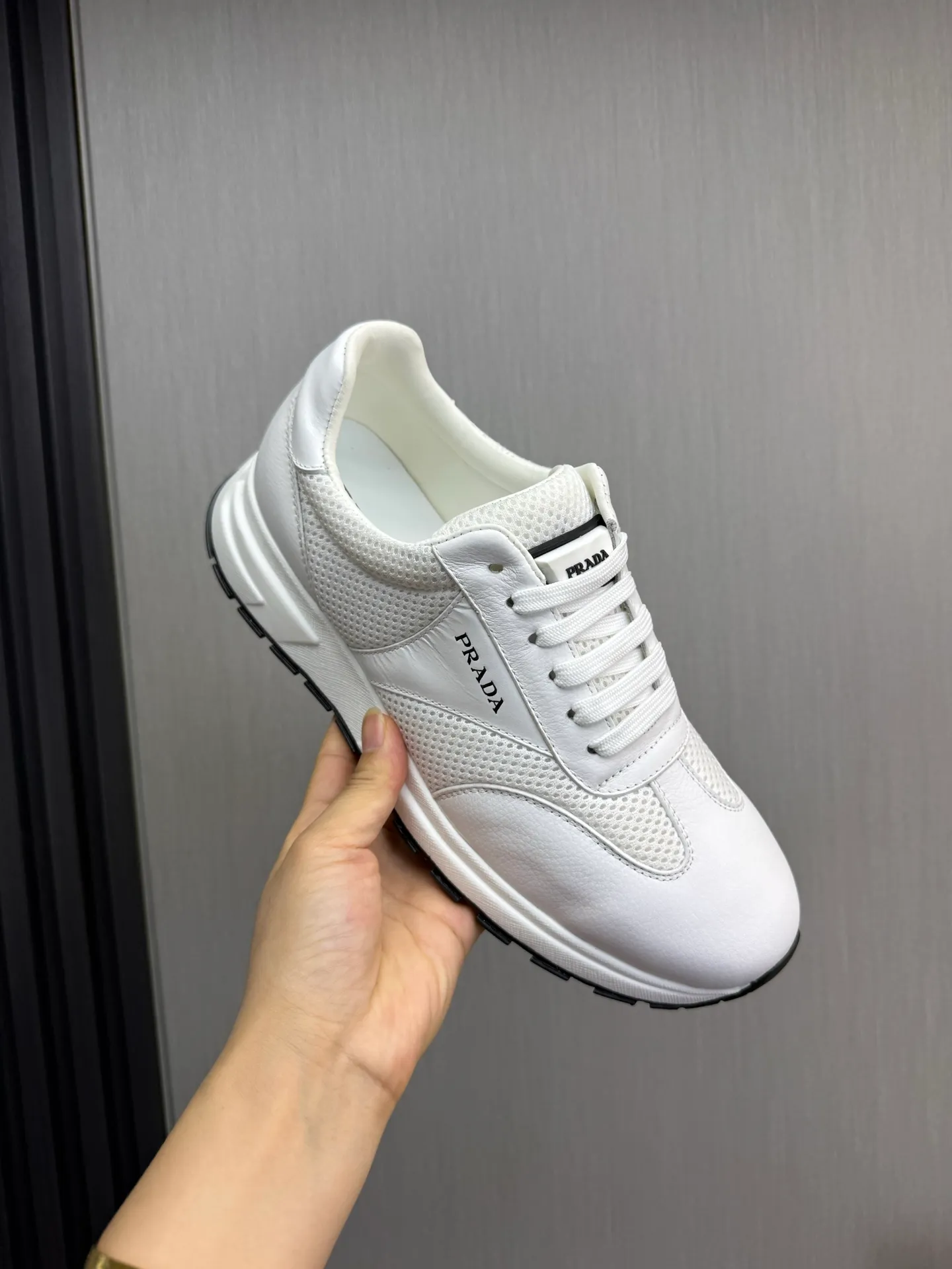 Men's shoes 💰560💰 [PRADA] Hot-selling men's shoes shipped 👏Official website synchronized ⬆️ Original cowhide fabric + cowhide lining, cowhide feet 🐮 1:1 shipment ✔️Original original bottom, 38-45 (45. Customized, non-refundable)
